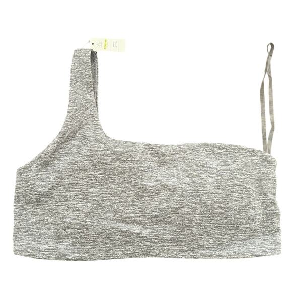 NWT Offline by Aerie Grey One Shoulder L Crop Top - Picture 2 of 7